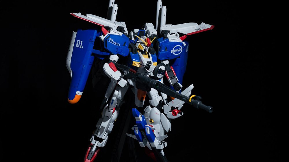 Master Grade Gundam model kit, fully built